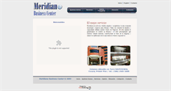 Desktop Screenshot of meridianobusinesscenter.com