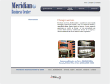 Tablet Screenshot of meridianobusinesscenter.com